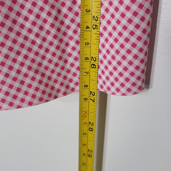 Pink & White Swimsuit Bikini Top VNeck Pullover Double Layer Tank Plus Size 1X - Picture 10 of 12